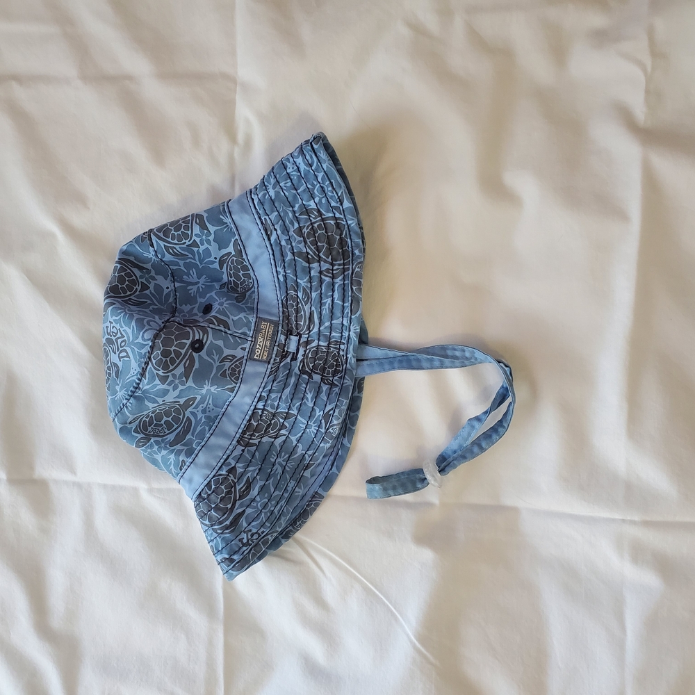 Blue Reversible Kids Sunhat